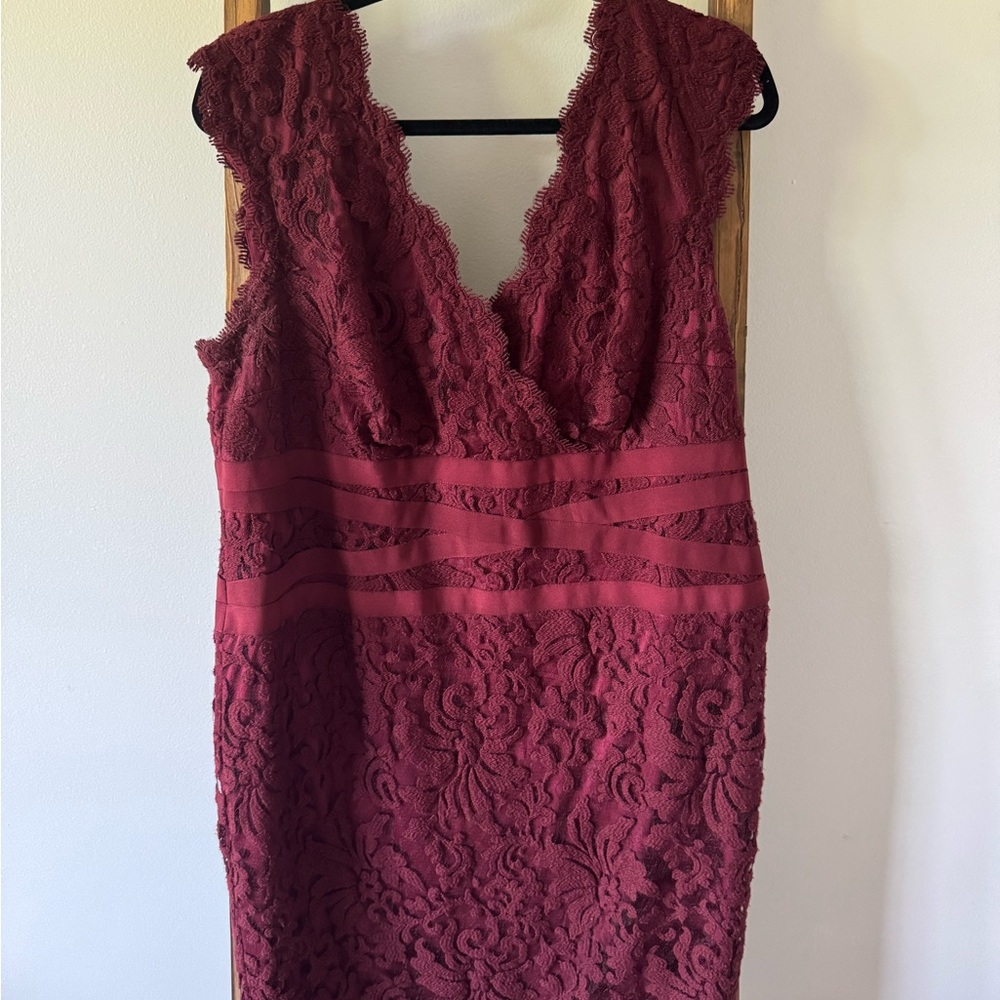Tadashi Shoji Rich Burgundy Dress
